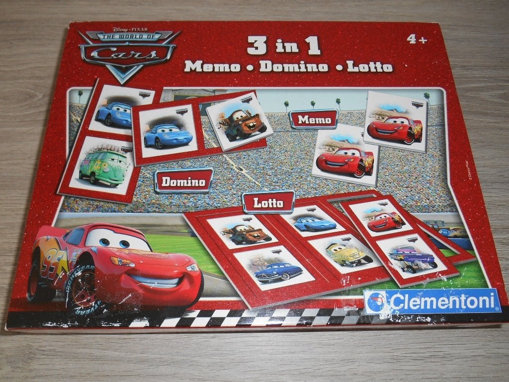cars 3 in 1, Hobby en Vrije tijd, Gezelschapsspellen | Bordspellen, Ophalen of Verzenden, Zo goed als nieuw