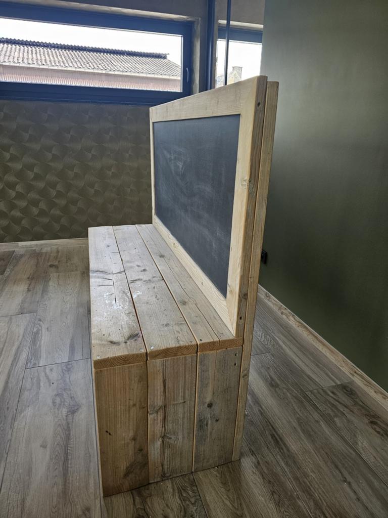 Krijtbord schoolbord + 2 stoeltjes, Ophalen of Verzenden, Krijtbord
