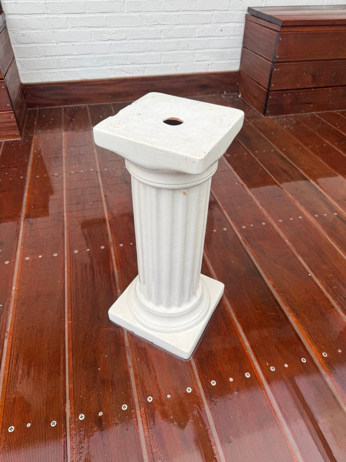 Colonne en pierre 19 x 19 x 52 cm, Maison & Meubles, Enlèvement, Comme neuf