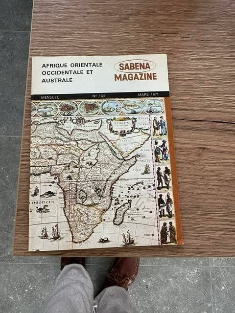 Sabena magazine, mensuel de mars 1971, Enlèvement ou Envoi, Sabena, Comme neuf, Info@masaneb.ms