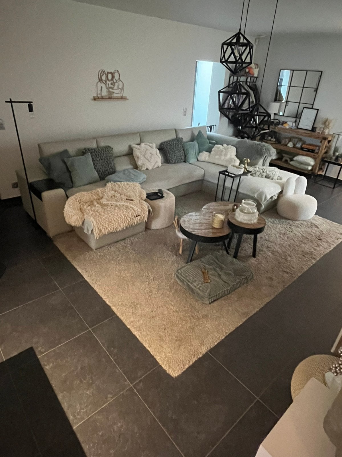 Zetel te koop!, Maison & Meubles, Enlèvement, Utilisé, Beige, Lederen zetel.