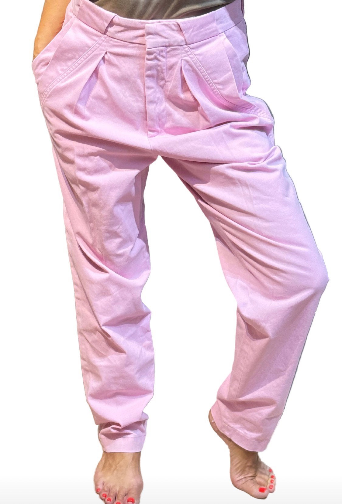Neuf 285€ Iro Pantalon rose T36 ok 38, Enlèvement ou Envoi, Neuf, Rose