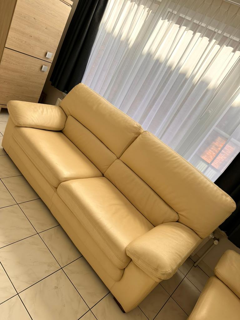 2x Comfortabele Lederen Zetels, Ophalen, Gebruikt, Leer