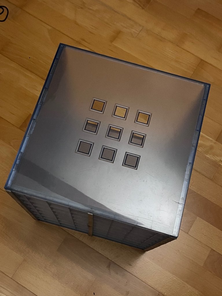 Bacs de rangement bleu IKEA (2 pièces)  pour  étagère KALLAX, Démontable, Enlèvement, Utilisé, Étagère