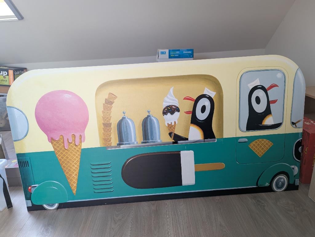 Bed Lifetime bedfront ijskar, Ophalen, Zo goed als nieuw, 140 tot 160 cm