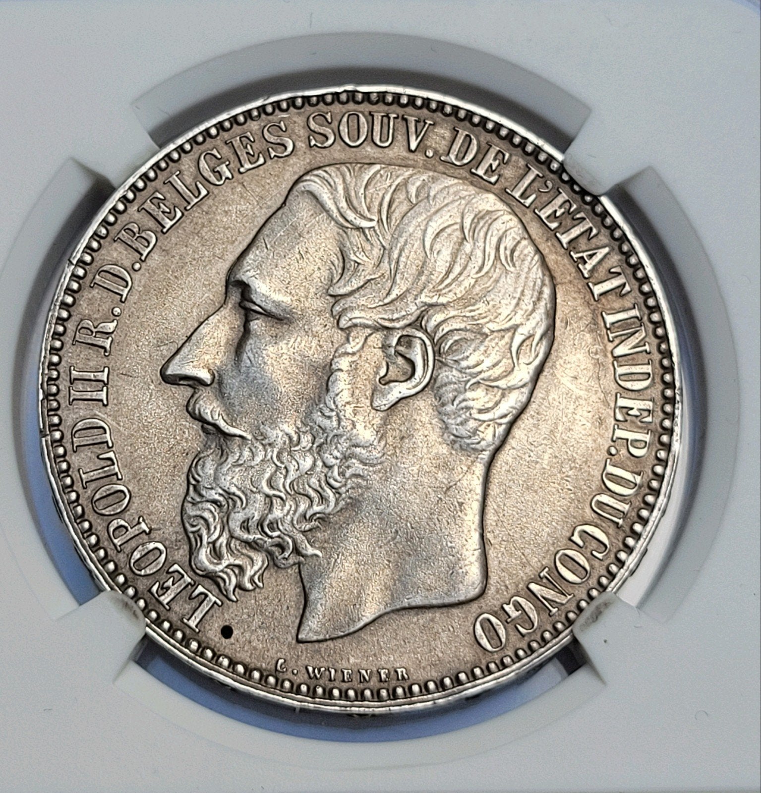 5 frank 1891 ONAFHANKELIJKE STAAT CONGO, Ophalen of Verzenden