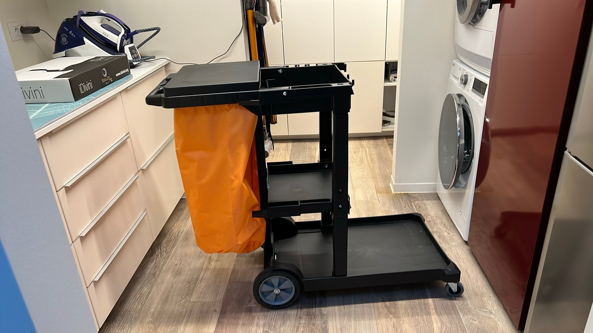 Schoonmaaktrolley, Ophalen, Dweilemmer, -bak, of -wagen