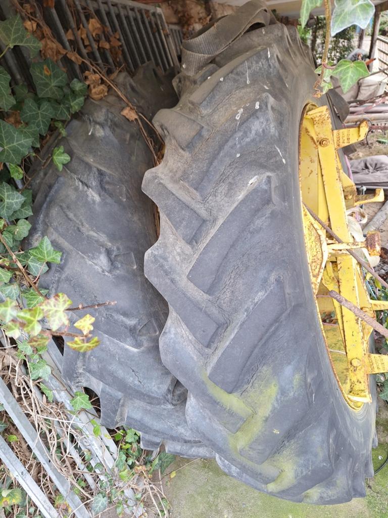 Dubbel lucht voor john deere, Ophalen
