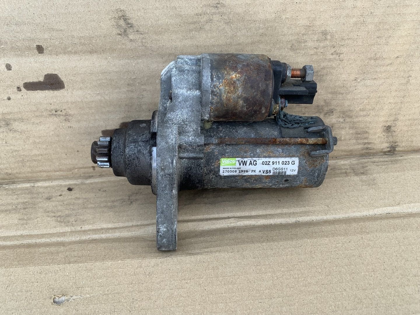 startmotor 02Z911023G volkswagen audi seat skoda, Auto-onderdelen, Gebruikt, -, -, Ophalen of Verzenden