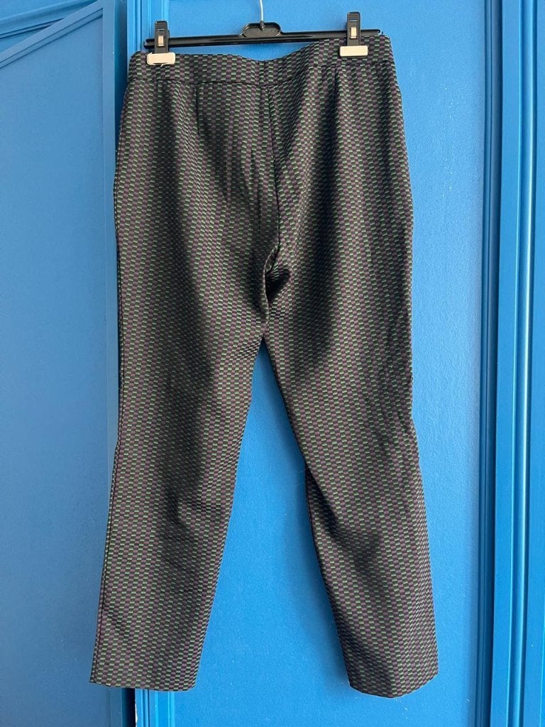Rechte Pantalon Hallhuber met Geometrisch Dessin–Maat 40, Kleding | Dames, Meerkleurig, Lang, Gedragen, Ophalen