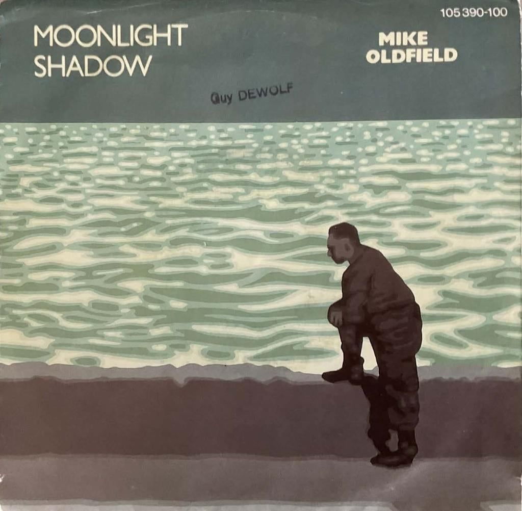 Mike Oldfield "Moonlight Shadow", Pochette photo, Enlèvement ou Envoi, Utilisé, Autres genres
