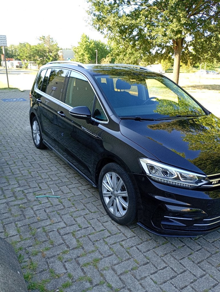 Avec controle  7 places, entretenu par le concessionnaire, Autos, Volkswagen, 7 places, Noir, 5 portes, Diesel