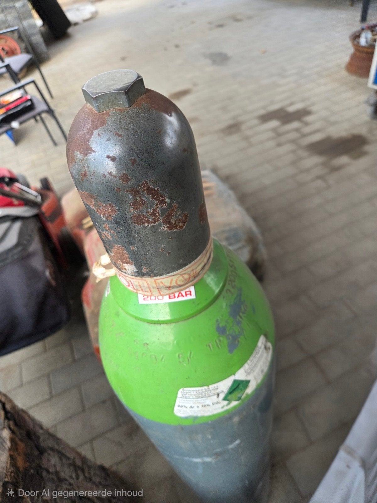 mengas voor halfautomaat, Ophalen