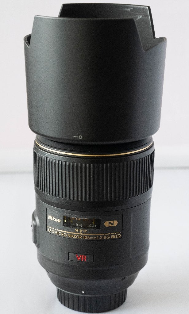 Objectif macro nano Nikon ED G 105 mm AFS, TV, Hi-fi & Vidéo, Filtre inclus, Enlèvement ou Envoi, Nikon, Comme neuf