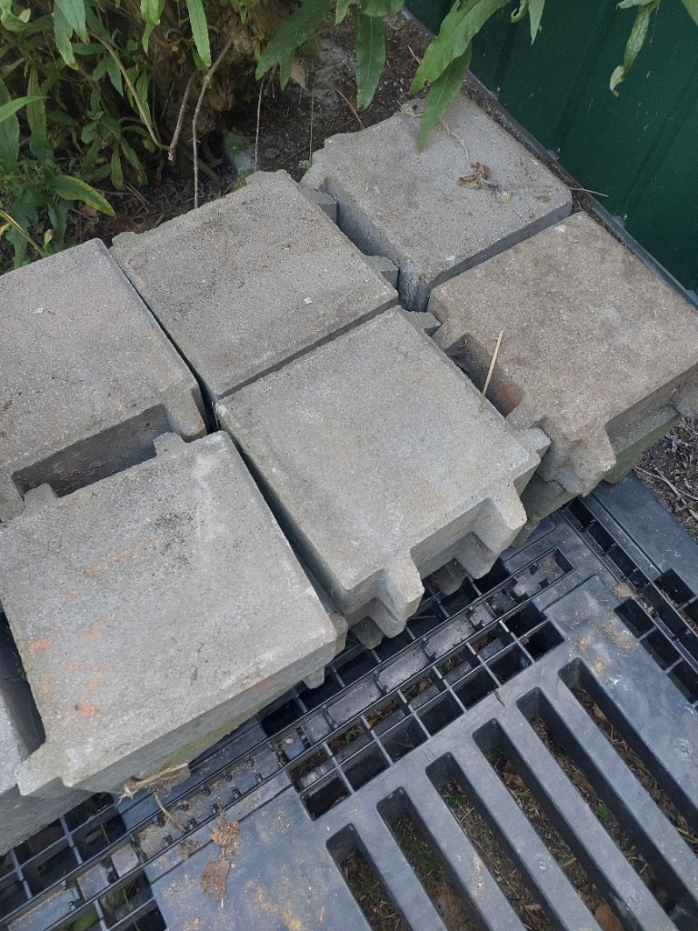 Betonklinkers waterdoorlatend 27x, Tuin en Terras, Tegels en Klinkers, Ophalen, Gebruikt
