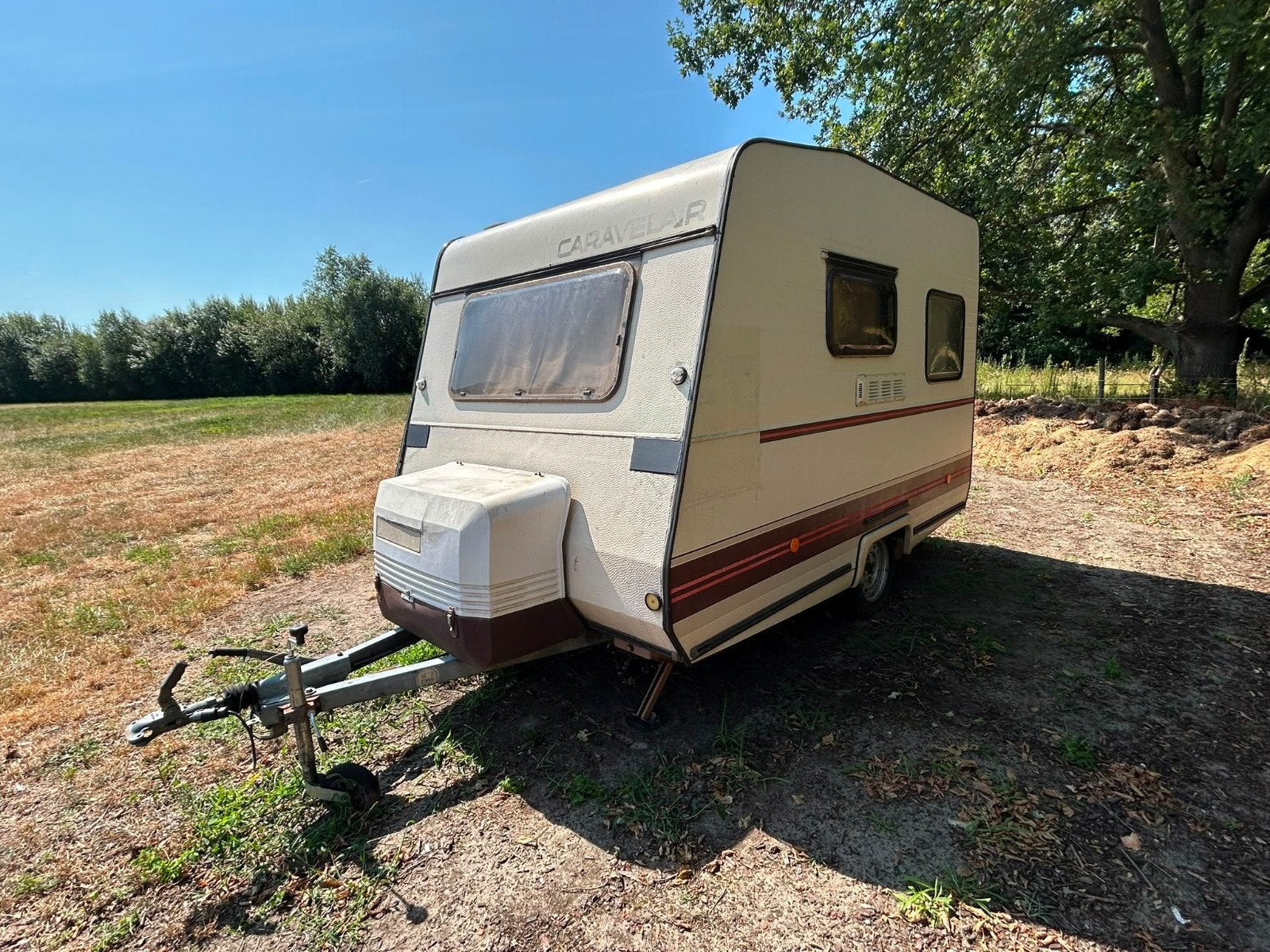 Retro caravan <750kg, Caravans en Kamperen, Caravans, Vast bed, Treinzit, Tot en met 3, Particulier