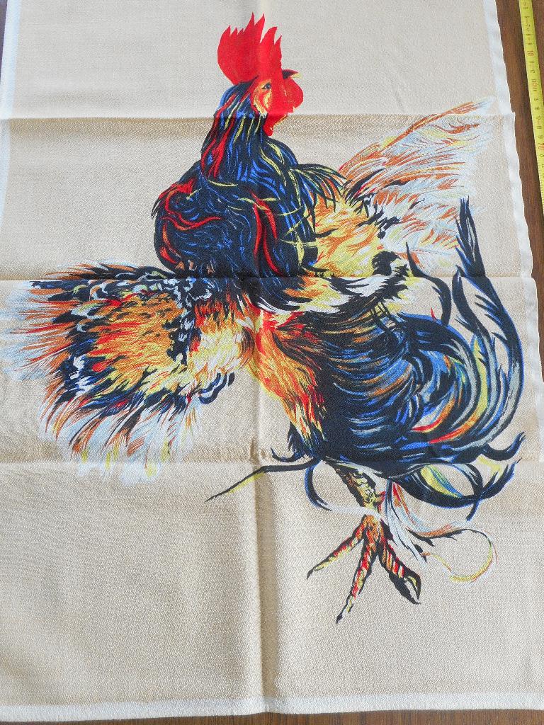 Essuies décoratifs vintage – cuisine & mer – années 50‑60, Vintage, Enlèvement ou Envoi, Textile, Utilisé