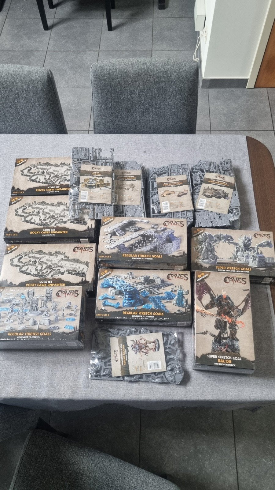 Dungeons & Lasers Caves Kickstarter – Miner Pledge + Stretch, Hobby en Vrije tijd, Drie of vier spelers, Ophalen of Verzenden