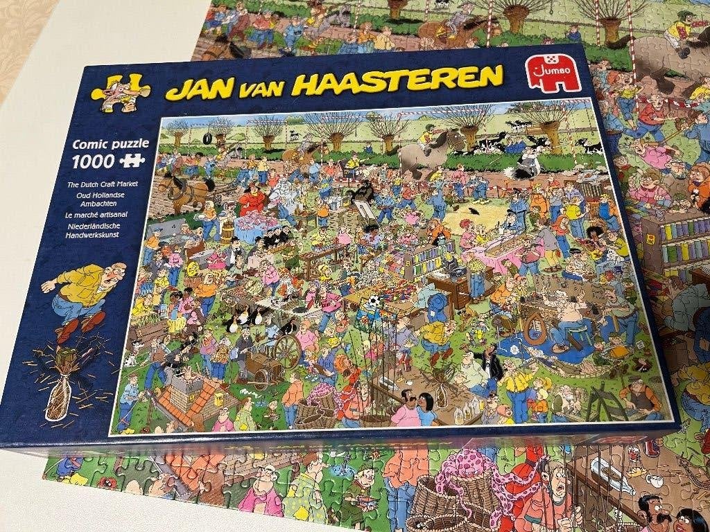 Puzzel Jan van Haasteren 1000 stukjes, Ophalen of Verzenden, 500 t/m 1500 stukjes, Zo goed als nieuw, Legpuzzel