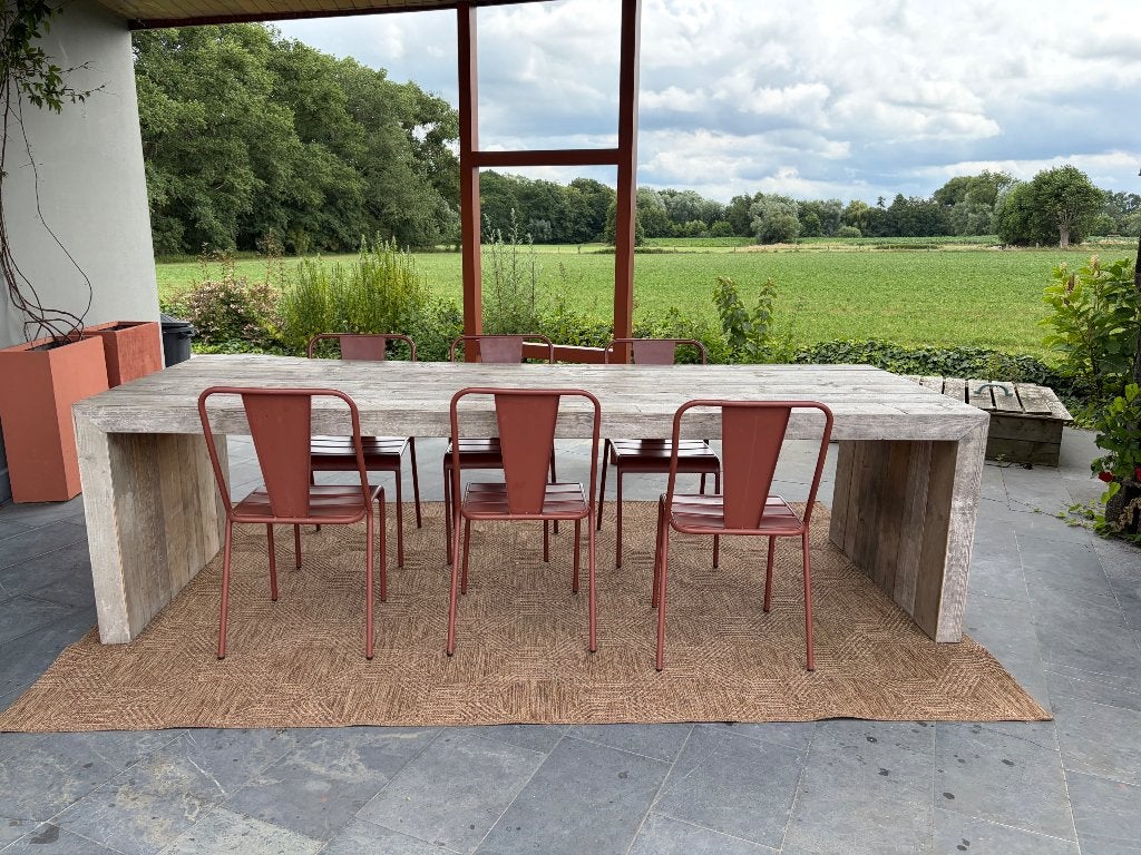 Tuintafel, Tuin en Terras, Tuintafels, Ophalen, Zo goed als nieuw, Rechthoekig, Hout