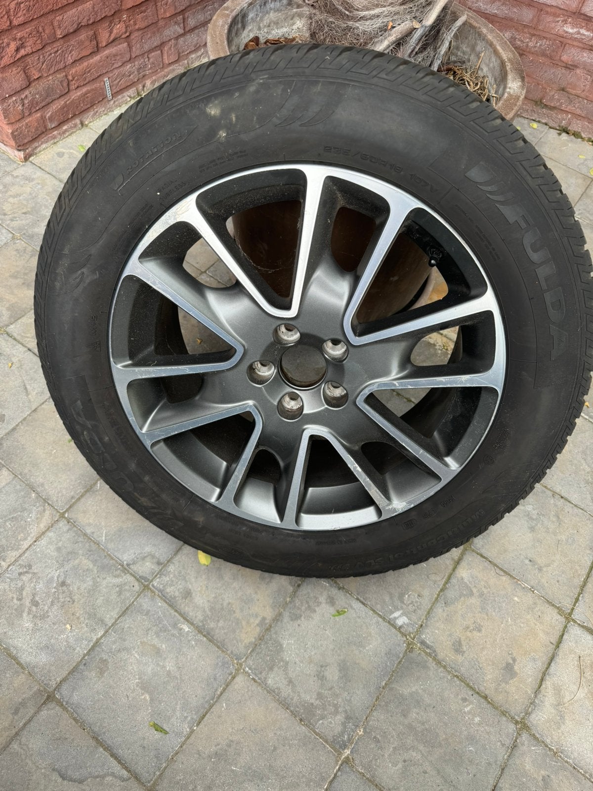 1x 18” aluminium velg met Fulda band 235/60 R18 107V, Autos : Pièces & Accessoires, Pneus & Jantes, Pneus et Jantes, 18 pouces