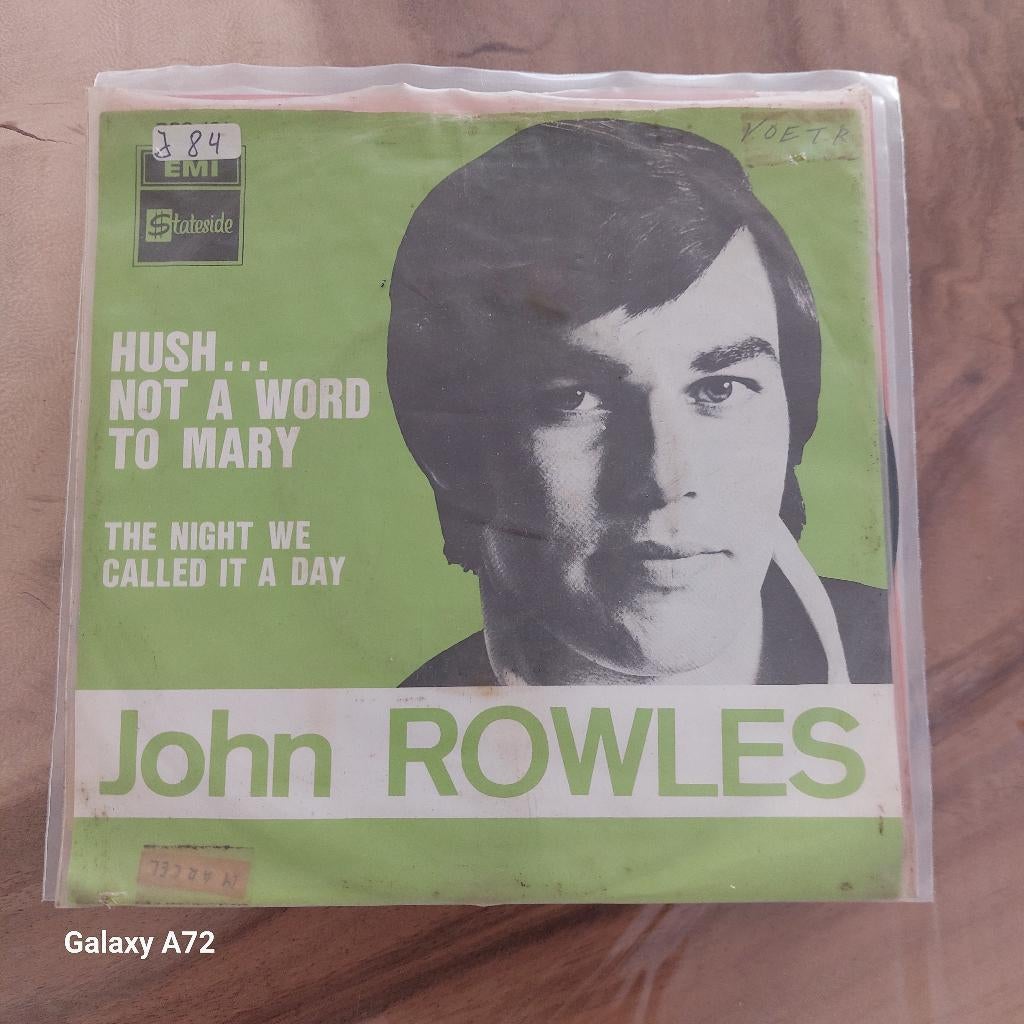 john rowles hush not a word to mary, Cd's en Dvd's, Gebruikt, Originele persing, 7 inch, Single
