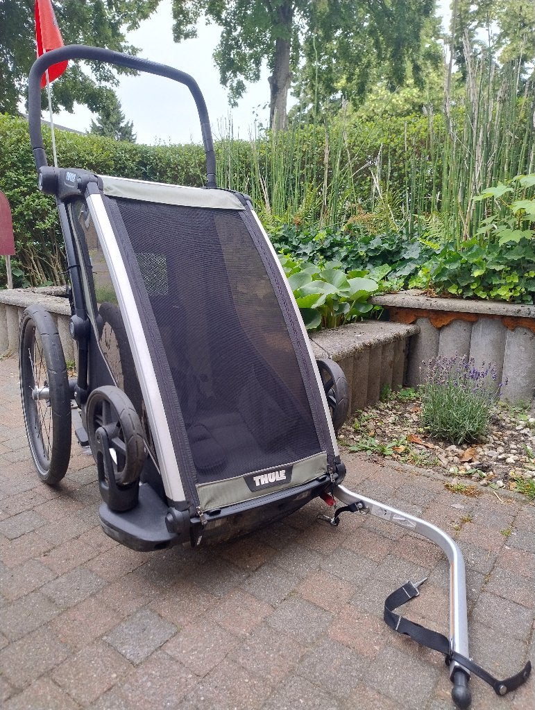 Fietskar Thule Chariot Lite Single + accessoires, Fietsen en Brommers, Fietsaccessoires | Aanhangwagens en Karren, Gebruikt, Kinderkar