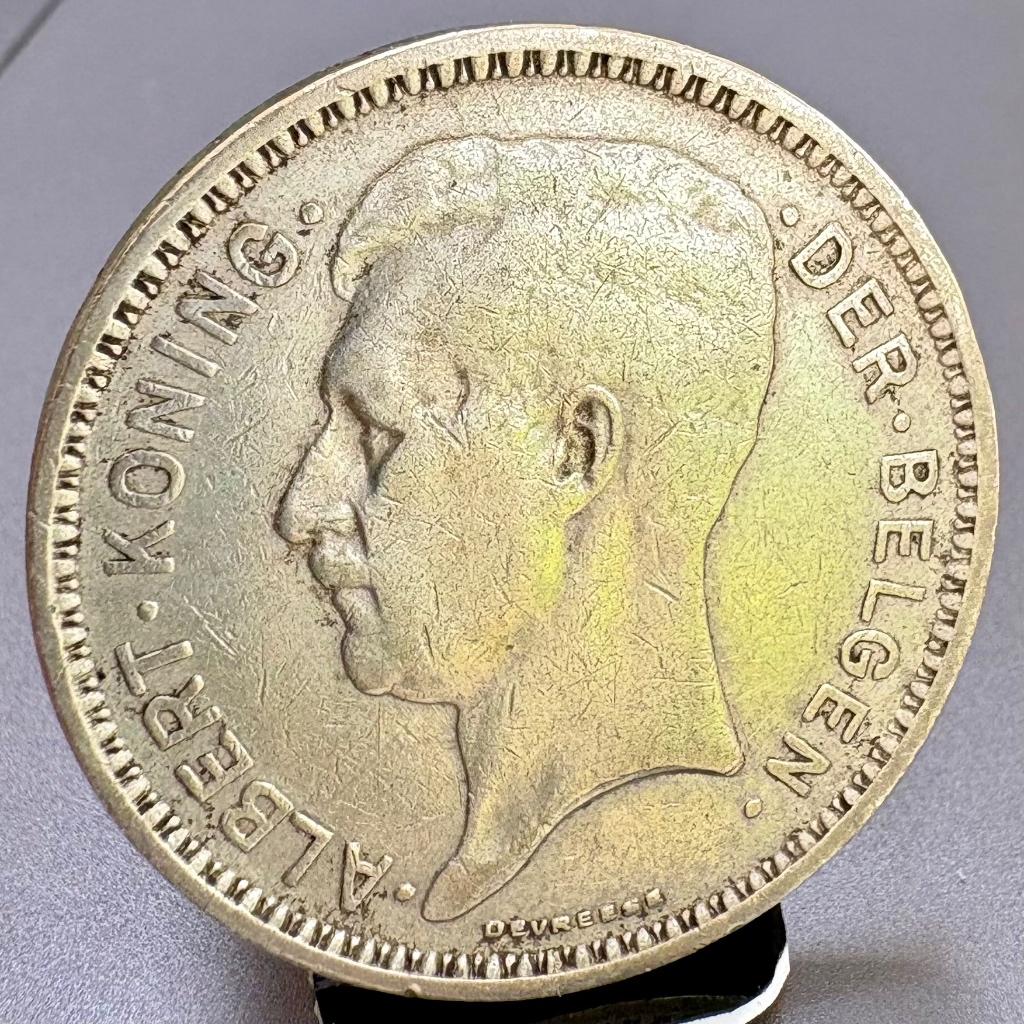 België 20 Frank 1934 zilver–Albert Koning der Belgen – Pos B, Postzegels en Munten, Munten | België, Zilver, Ophalen of Verzenden
