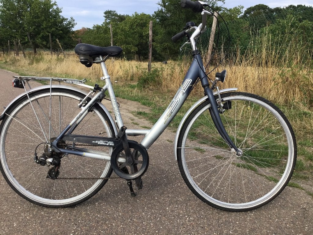 Dames fiets, Ophalen