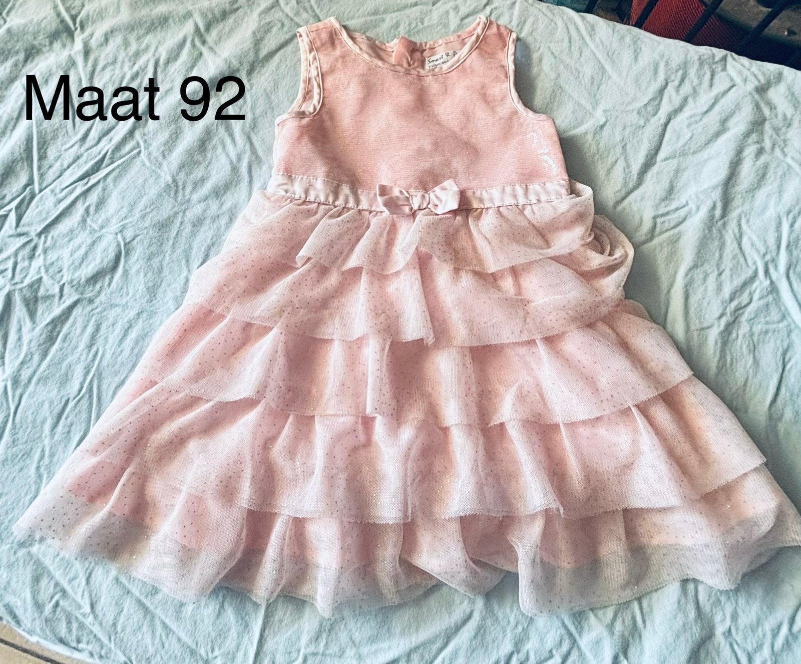 Mooi roos jurkje., Kinderen en Baby's, Kinderkleding | Maat 92, Ophalen of Verzenden, Zo goed als nieuw, Meisje, Jurk of Rok