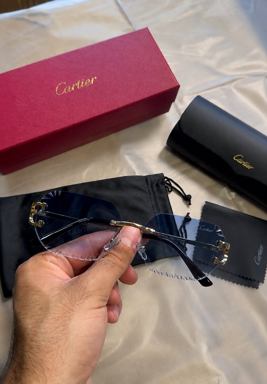 Lunette cartier, Autres marques, Comme neuf, Enlèvement, Lunettes de soleil