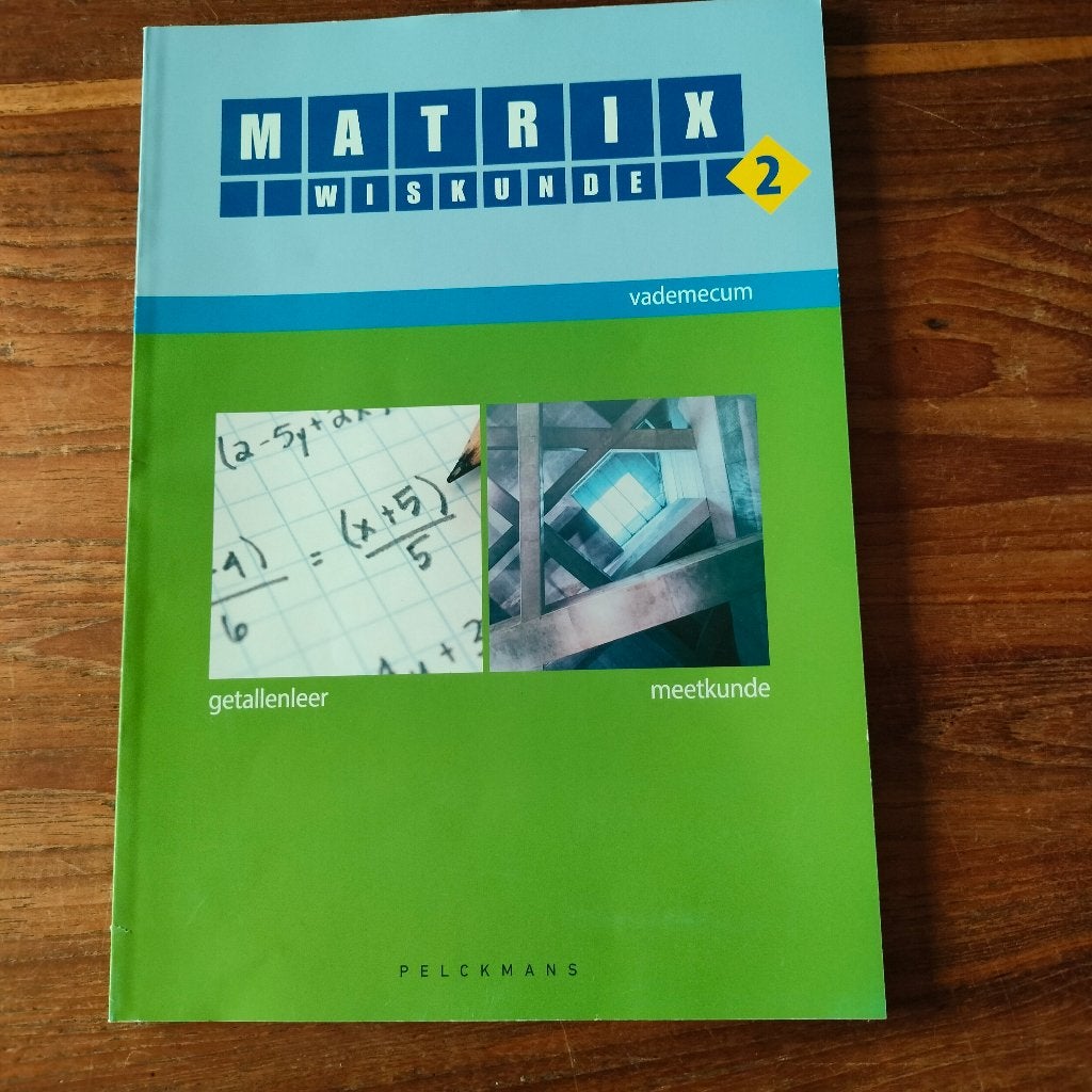 Wiskundeboek matrix 2, Ophalen of Verzenden, Nieuw, ASO, Wiskunde A