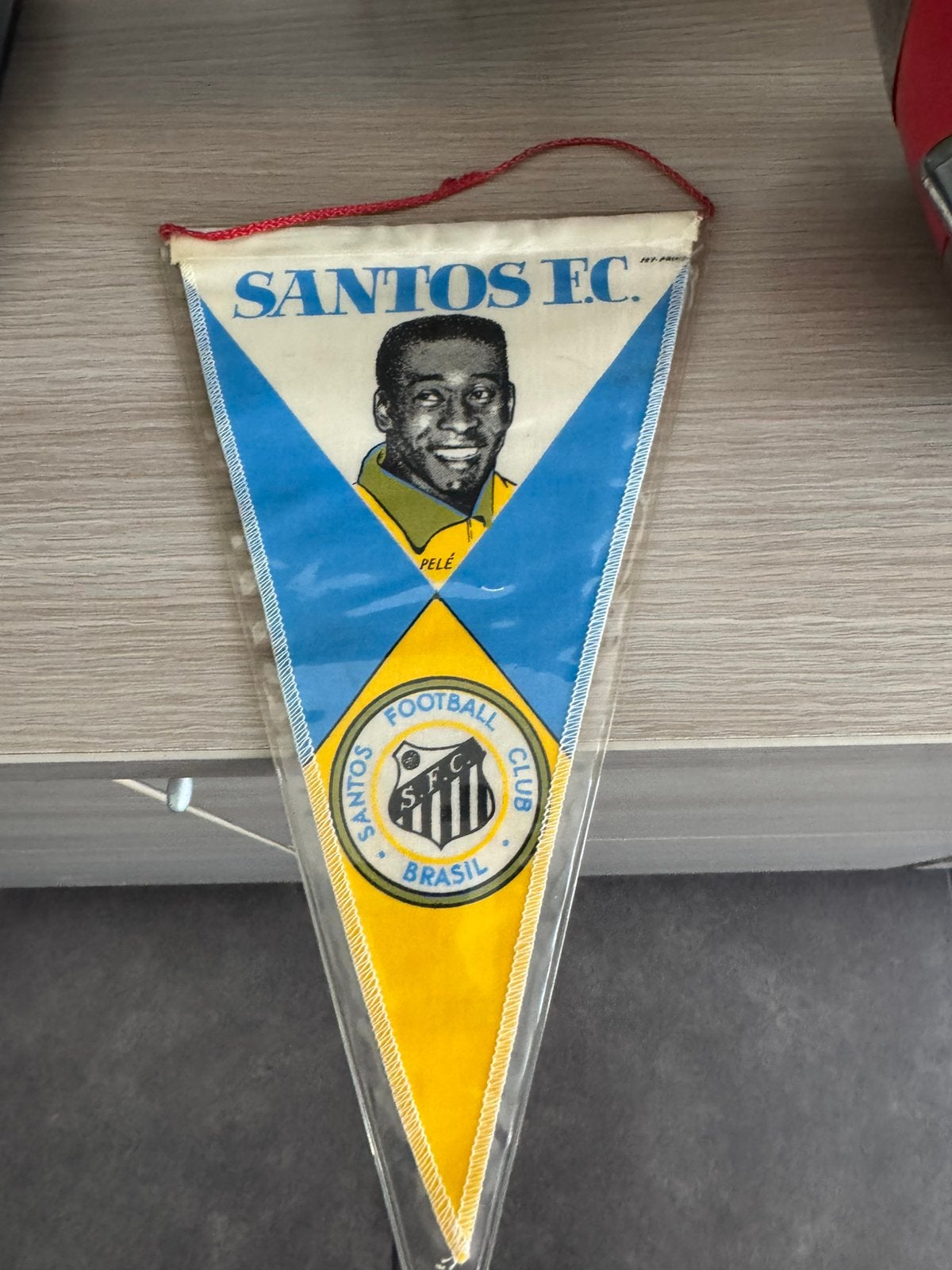 Voetbal  pele santos 1962, Ophalen of Verzenden, Zo goed als nieuw