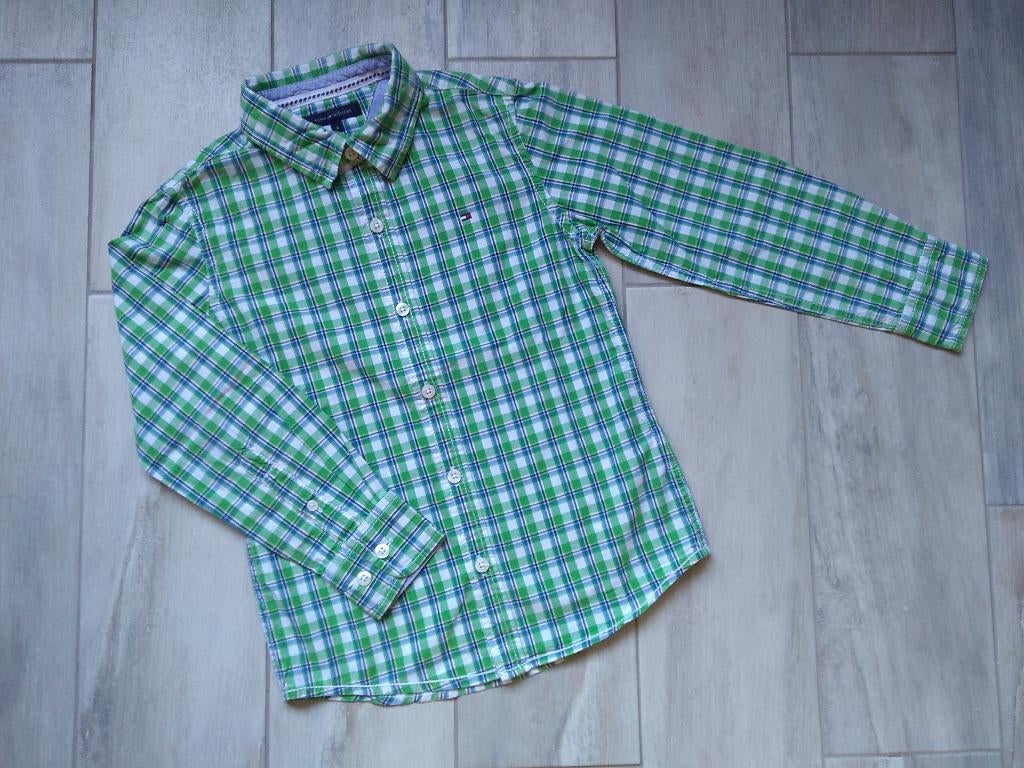 ★ M128 - Hemd Tommy Hilfiger, Kinderen en Baby's, Overhemd of Blouse, Ophalen of Verzenden, Jongen, Tommy Hilfiger