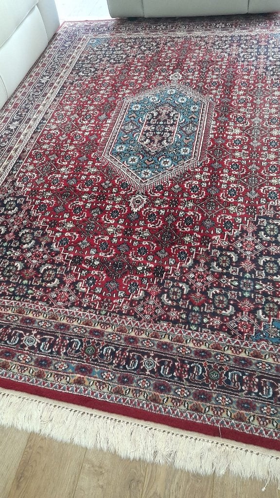 Oosters tapijt, Gebruikt, 150 tot 200 cm, Blauw, 200 cm of meer