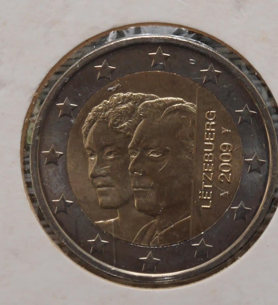 2 euromunt Luxemburg 2009, Ophalen of Verzenden, Luxemburg, 2 euro, Losse munt