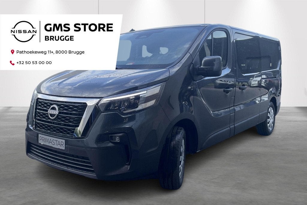 Nissan Primastar L2H1 2.0 dCi 150 N-Connecta DC 2.9T Double, Auto's, Voorwielaandrijving, Stof, 110 kW, 4 cilinders