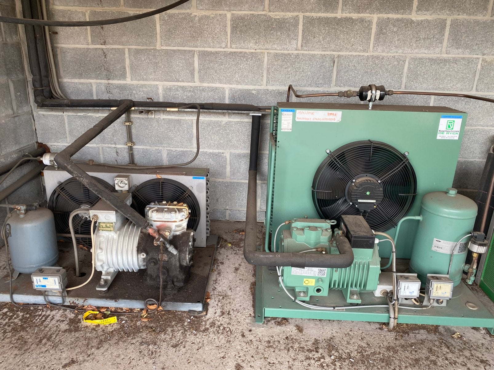 Industriële koelinstallatie voor frigocel, Elektronische apparatuur, Ophalen, Gebruikt
