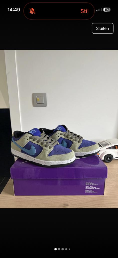 Nike SB Dunk Low Celadon/Coast-Concord-Black, Kleding | Heren, Schoenen, Ophalen, Overige kleuren, Nieuw, Sneakers