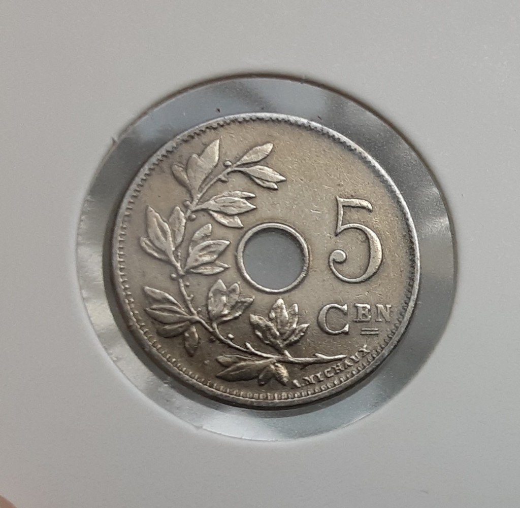 Belgique - 5 cents — 1910 Vol. (Ref 110). Variante, Enlèvement ou Envoi, Métal, Monnaie en vrac