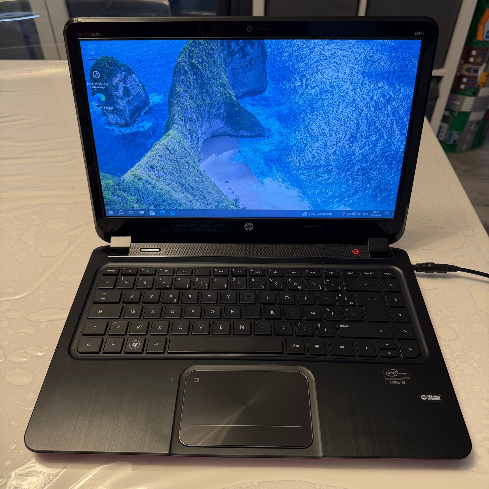 HP envy beats - 8gb ram - i3, Enlèvement ou Envoi, Utilisé, SSD, Azerty