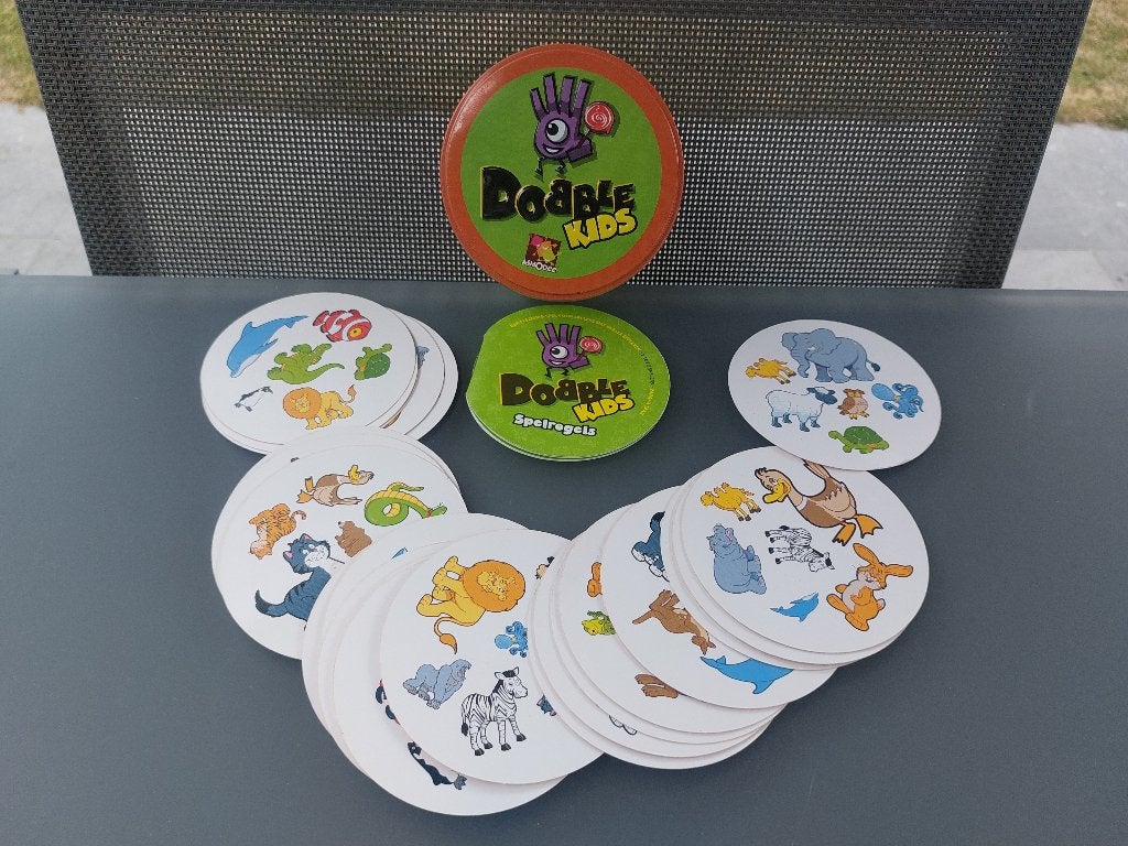 Dobble kids dieren 4+, 1 ou 2 joueurs, Enlèvement ou Envoi, Comme neuf, Asmodee