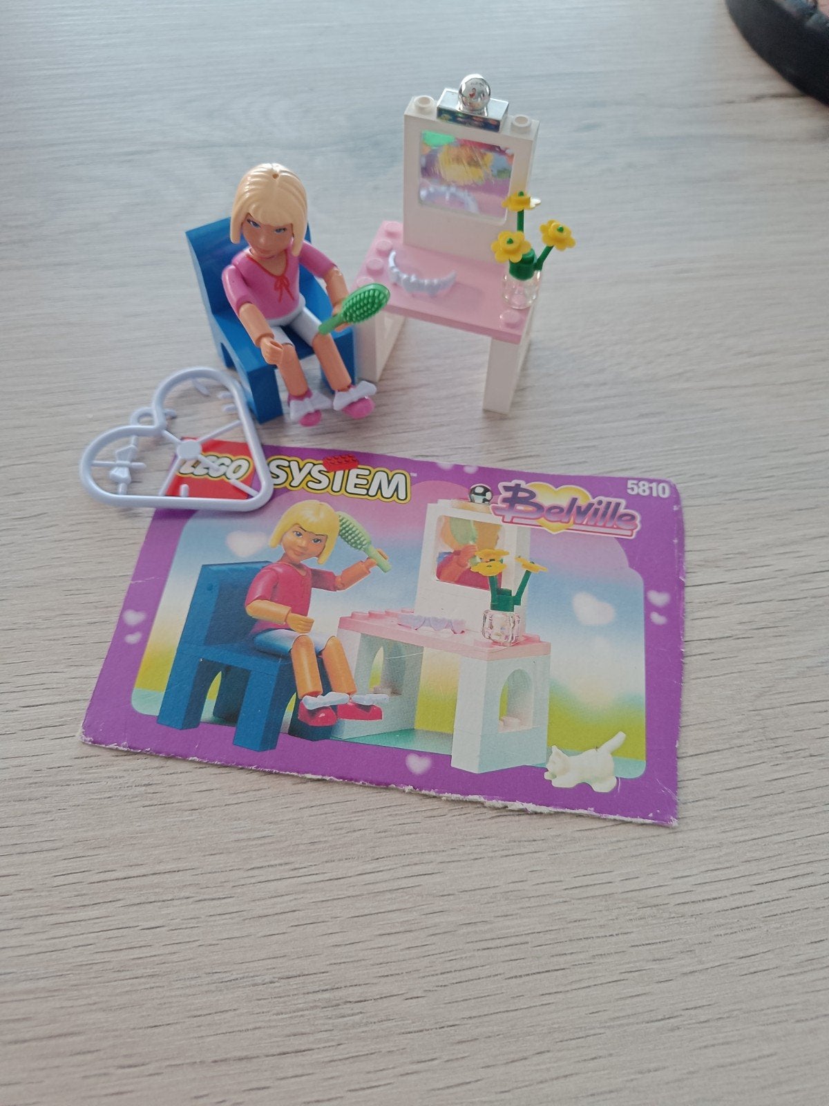 Retro LEGO System Belville 5810 Kaptafel incl handleiding, Kinderen en Baby's, Speelgoed | Playmobil, Ophalen of Verzenden
