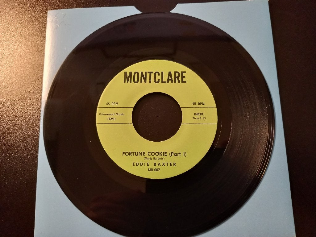 Eddie Baxter – Fortune Cookie '7 '' Popcorn ", 7 inch, Comme neuf, Housse de protection extérieure, Autres types