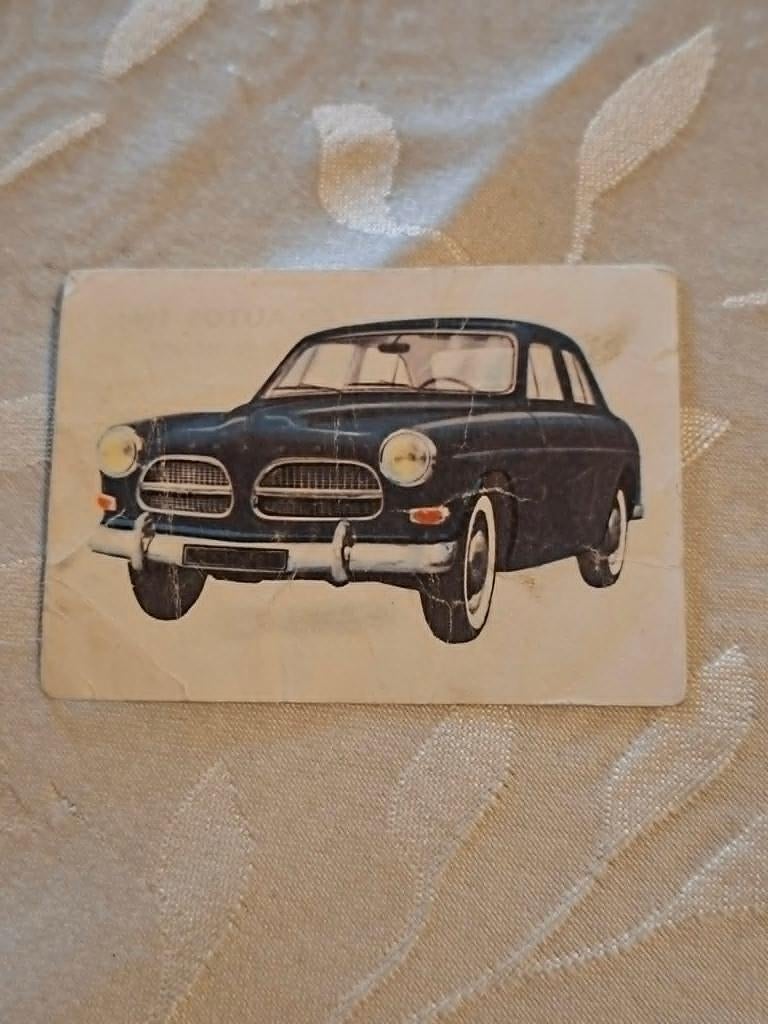 Prentje/Chromo : Volvo 122 S/Chocolade Jacques, 1960 tot 1980, Gebruikt, Ophalen of Verzenden, Prent