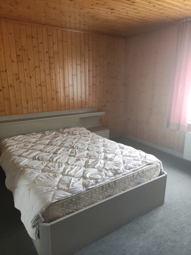 Bed, kast en ladekast met spiegels., Huis en Inrichting, Slaapkamer | Complete slaapkamers, Ophalen, Gebruikt, Tweepersoons