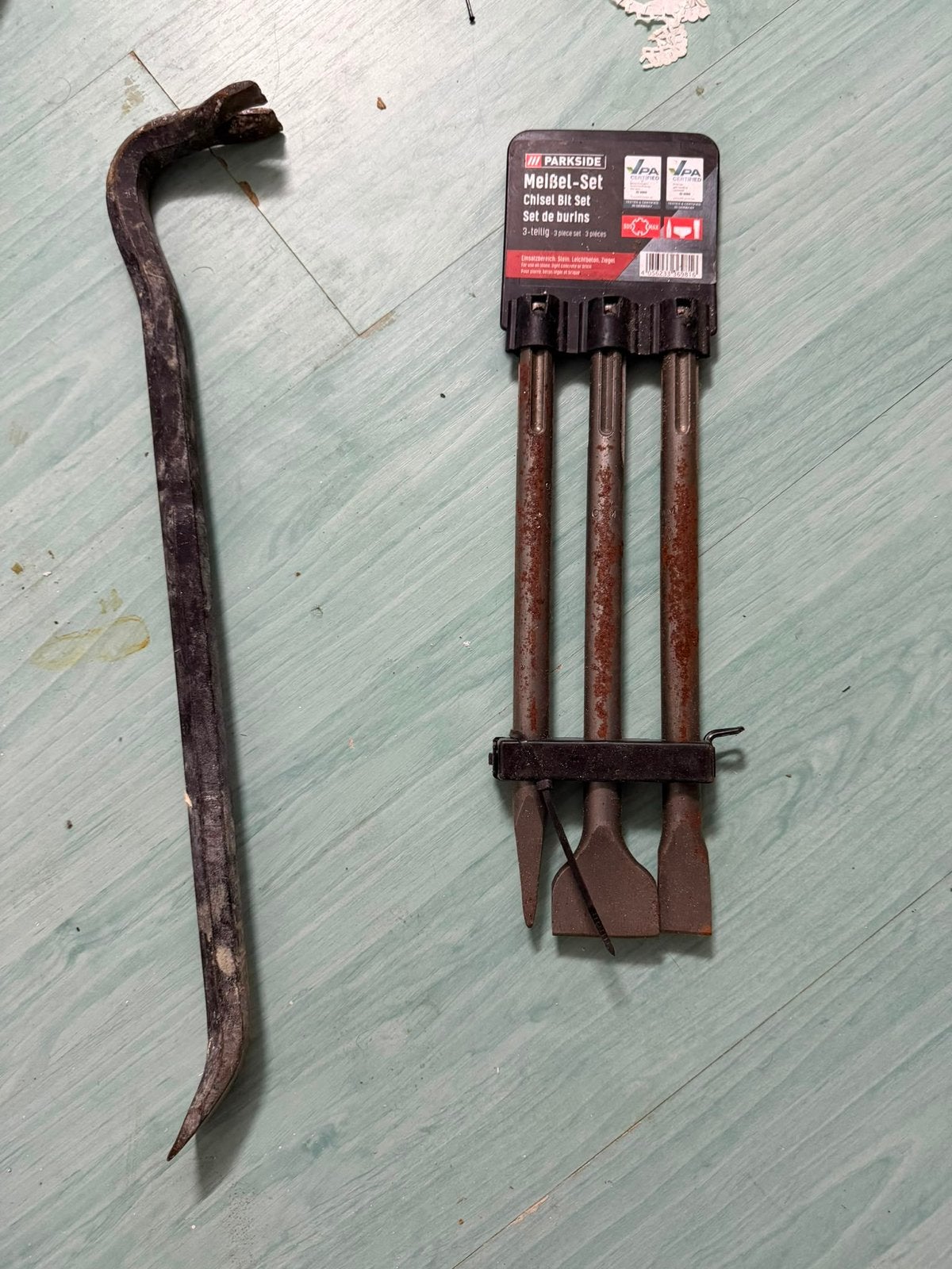Hammer Drill set en Koevoet, Ophalen, Zo goed als nieuw