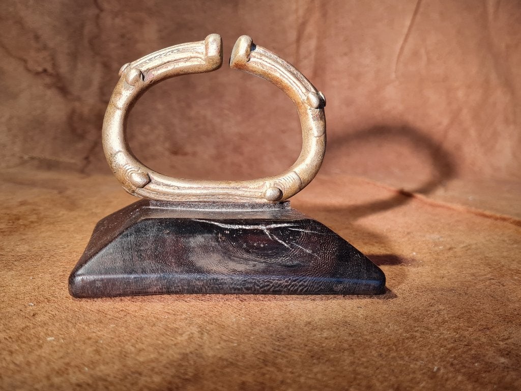 Zware authentieke enkelband, Gurunsi, Burkina Faso, Antiek en Kunst, Sieraad, Afrika, Handgemaakt, Ophalen of Verzenden