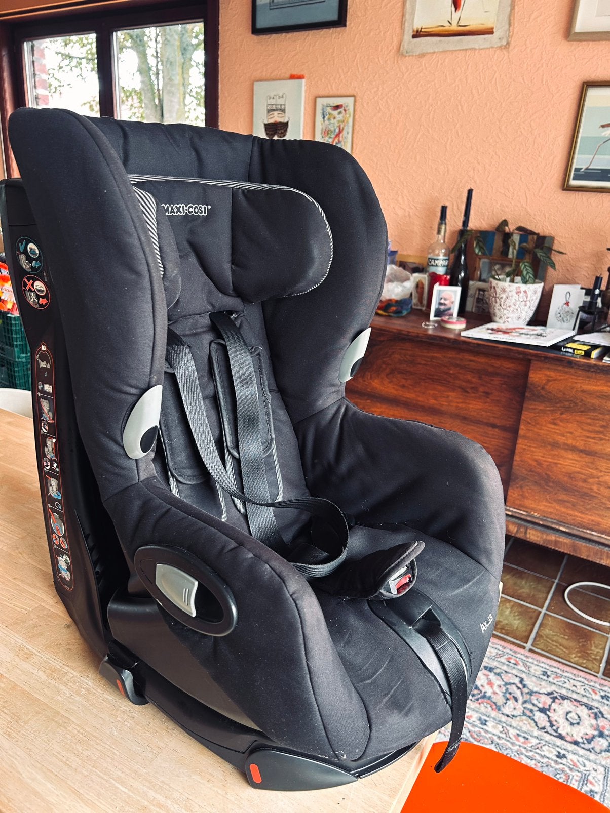 Siège auto pivotant Maxi Cosi Axiss, Enfants & Bébés, Ceinture de sécurité, Dossier réglable, Enlèvement, Utilisé