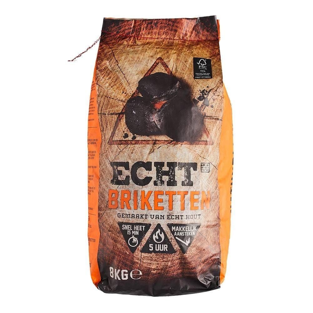 Houtskool ECHT Briketten 8kg, Ophalen, Nieuw, ECHT